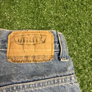 Vintage 90s Carpenter Jorts Mens 30 Medium Wash Utility Jean Shorts